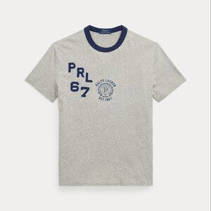 Polo Ralph Lauren Slub Medium Jersey Graphic T-Shirt PRL 67 Crest Patches NWT